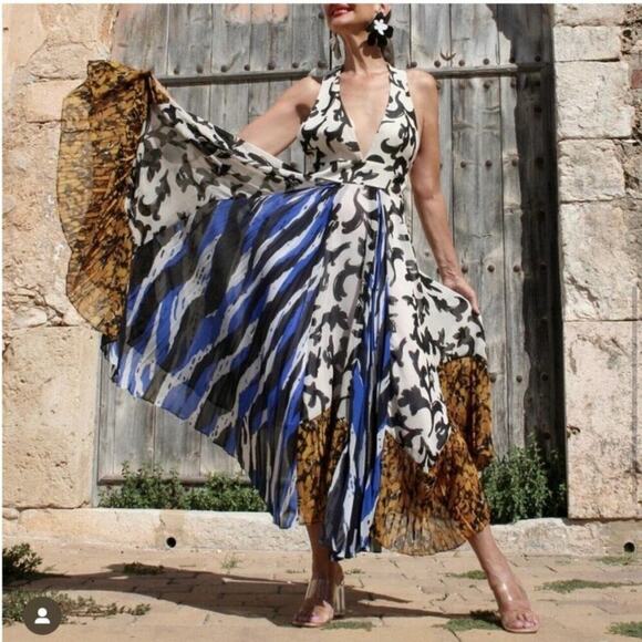 Zara Printed Dress Limited Edition Size Large - Picture 5 of 13